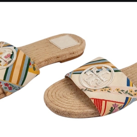 Tory Burch Multicolor Striped Sandals - Picture 4 of 5